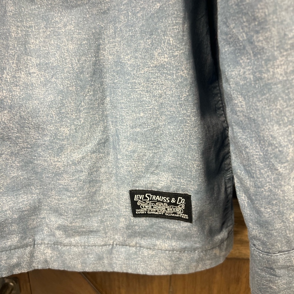 Levi's Lightweight Cotton Shacket Blue Print Size XXL - Picture 9 of 11